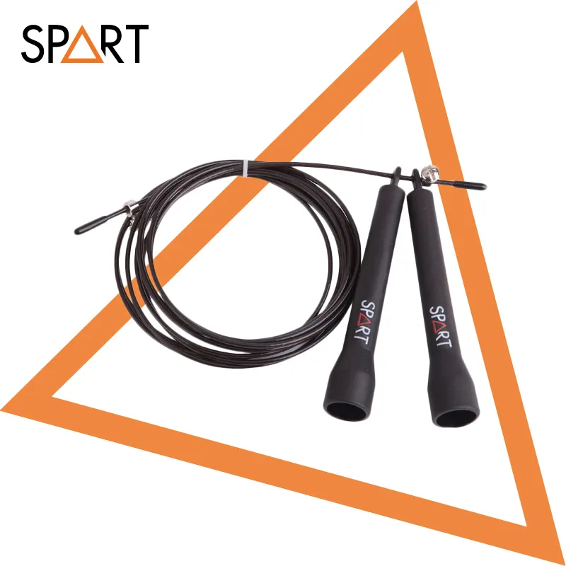 High Quality In Stock Custom Logo Weighted Pvc Fitness Exercise Foam Handle Training Jump Rope