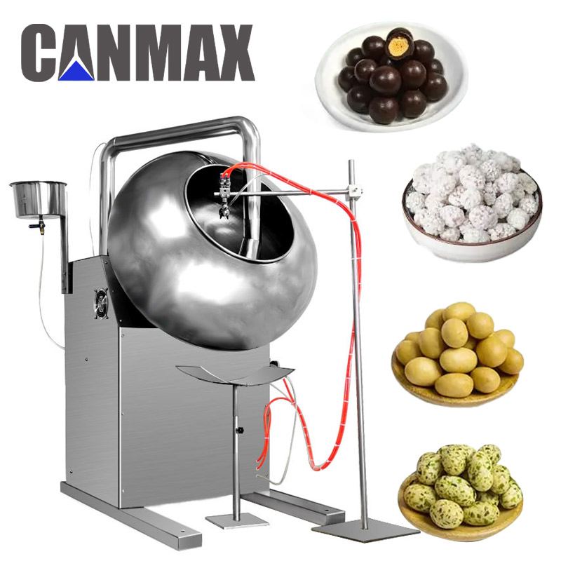 Tilting Lab Tablet Film Candied Peanut Cashew Nut By-1000 Sugar Coating Copper Pan Machine 150kg for Candy