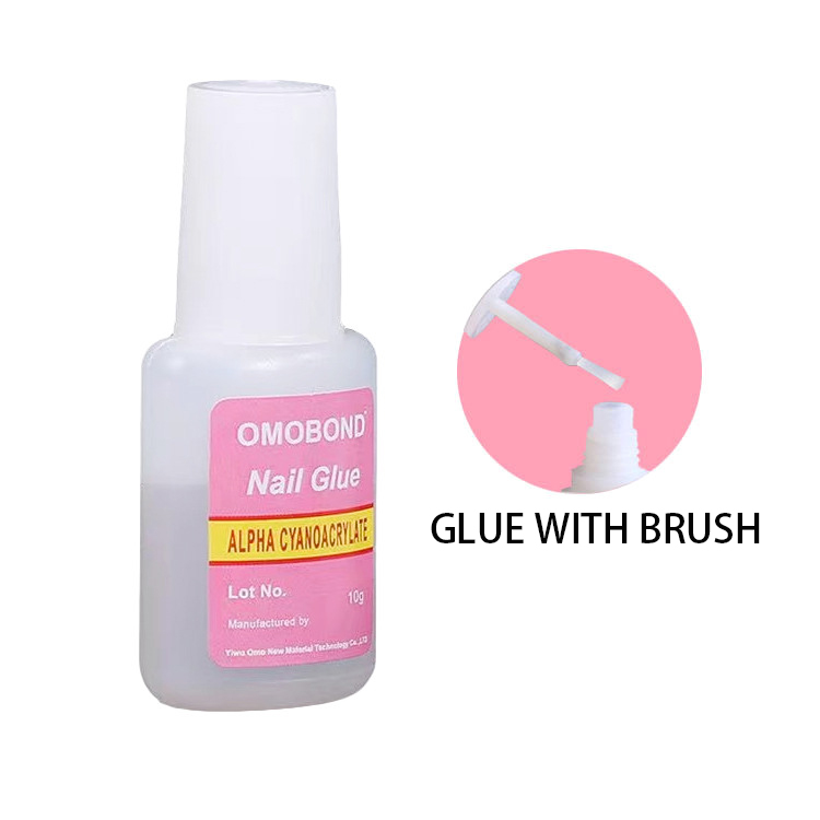 Wholesale high quality 10g transparent and tasteless nail glue for nail art