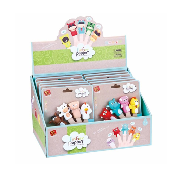 Детская развивающая игрушка, животные, Мини-куклы на палец, игрушки