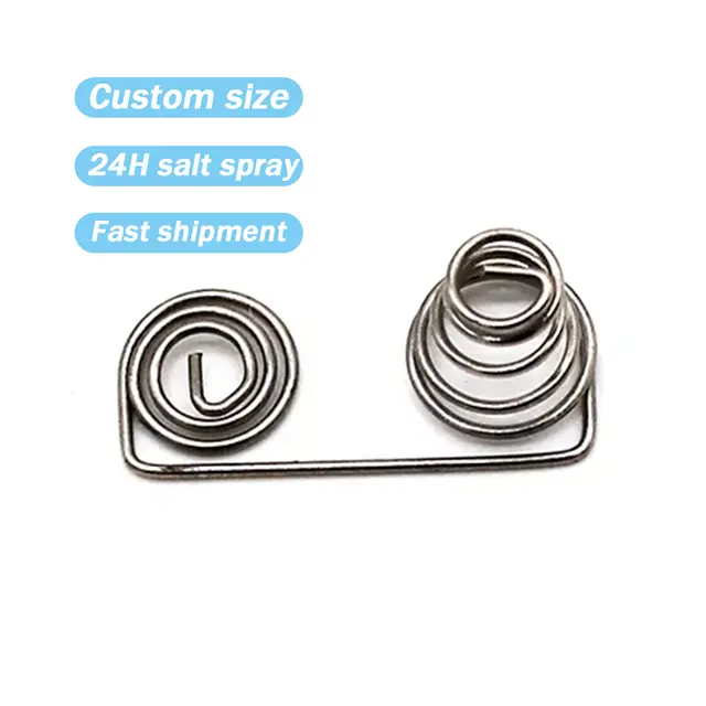 Hongsheng Wholesale Metal Spring Steel Stainless Steel Wire Electronic Switch Spiral Battery Spring