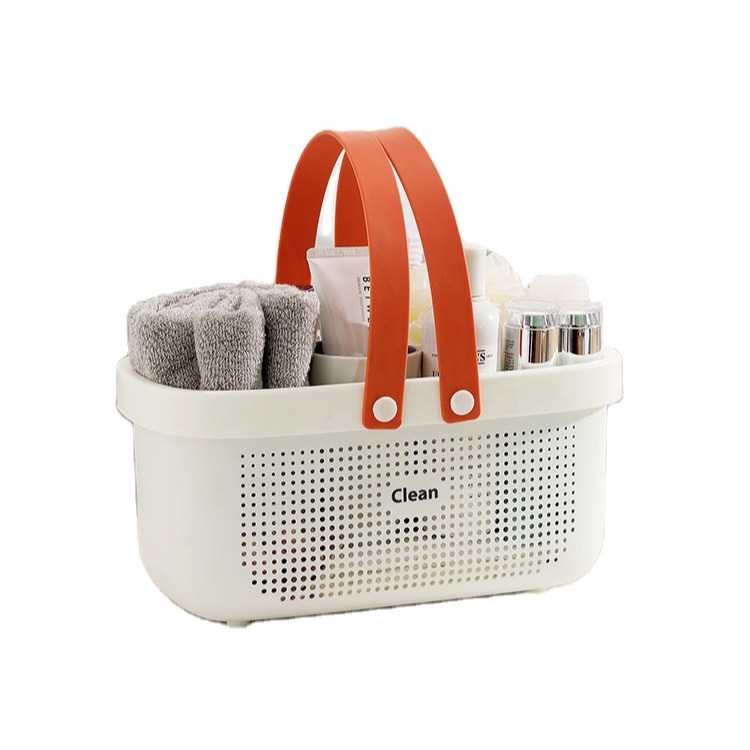 Hot Sale Plastic Bath Basket Clothing Organizer Storage Baskets For Bathroom