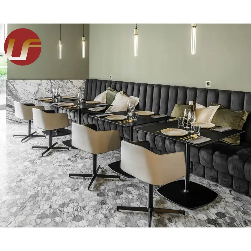 Restaurant Dining Table Chair Set / Modern High End Hotel Restaurant Furniture
