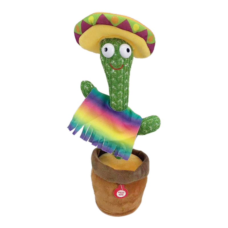 Lovely Talking Toy Dancing Cactus Doll Speak Talk Sound Record Repeat Kawaii plant Cactus Toys