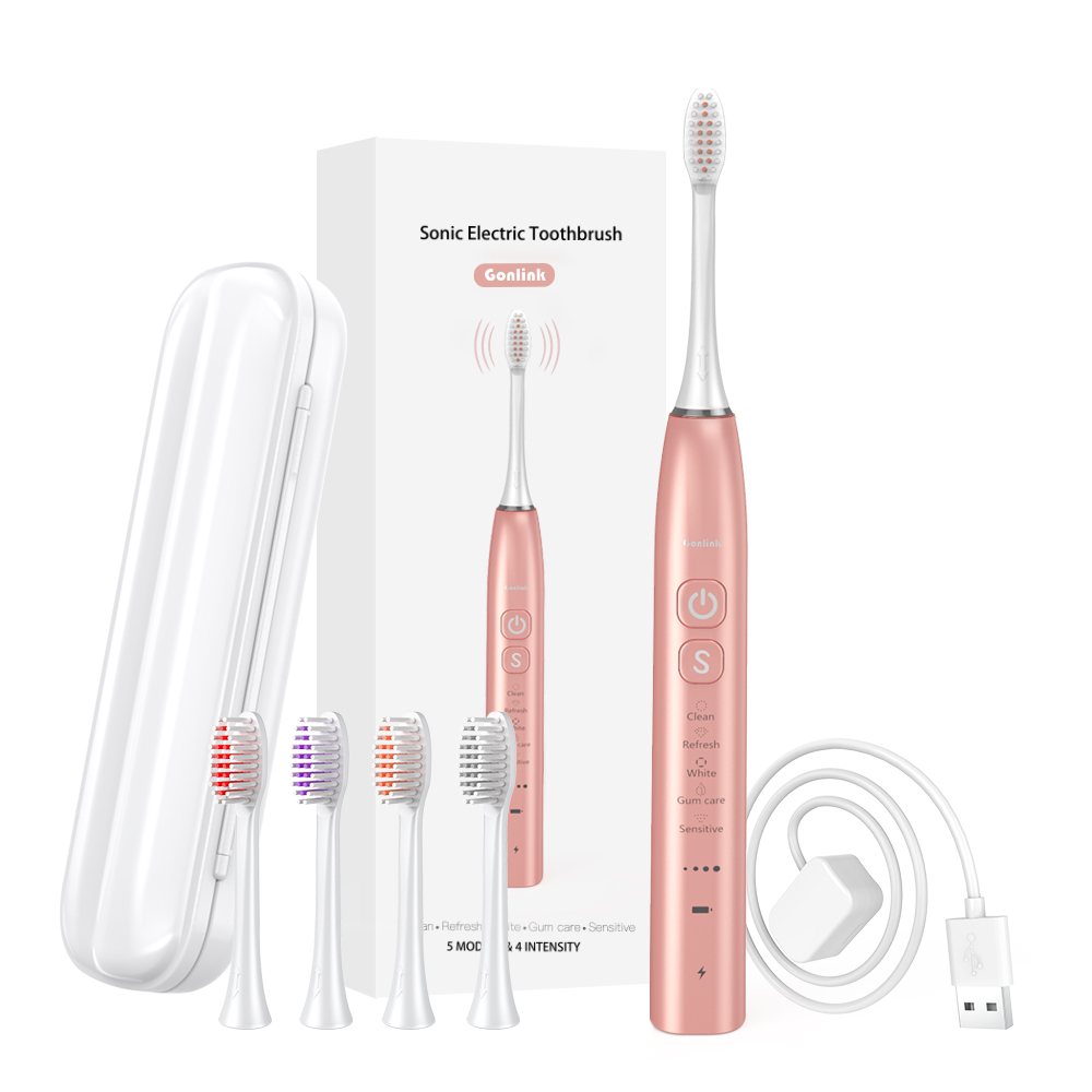 IPX7 Waterproof Intelligent Automatic Whitening Rechargeable Customized Sonic Electric Toothbrush