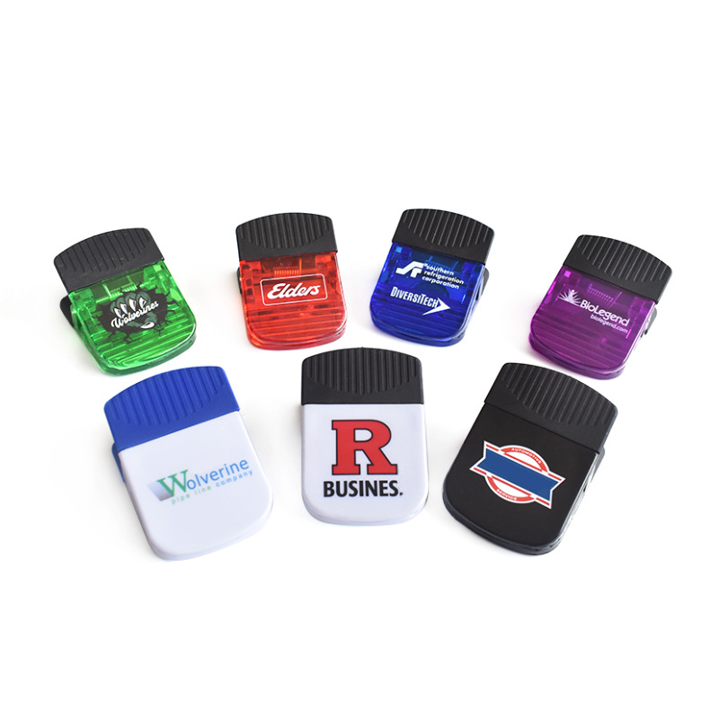 personalized Wholesale Plastic U Shaped jumbo Office paper Fridge Magnet Bag Clip Magnetic Memo Clip for advertising