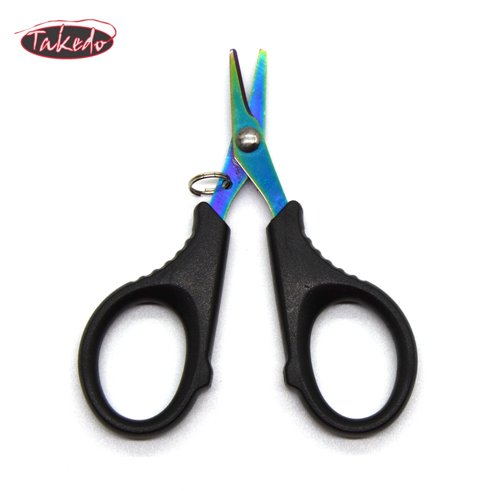 TAKEDO wholesale TK-1011 Color titanium MINI fishing scissors fishing line cutter
