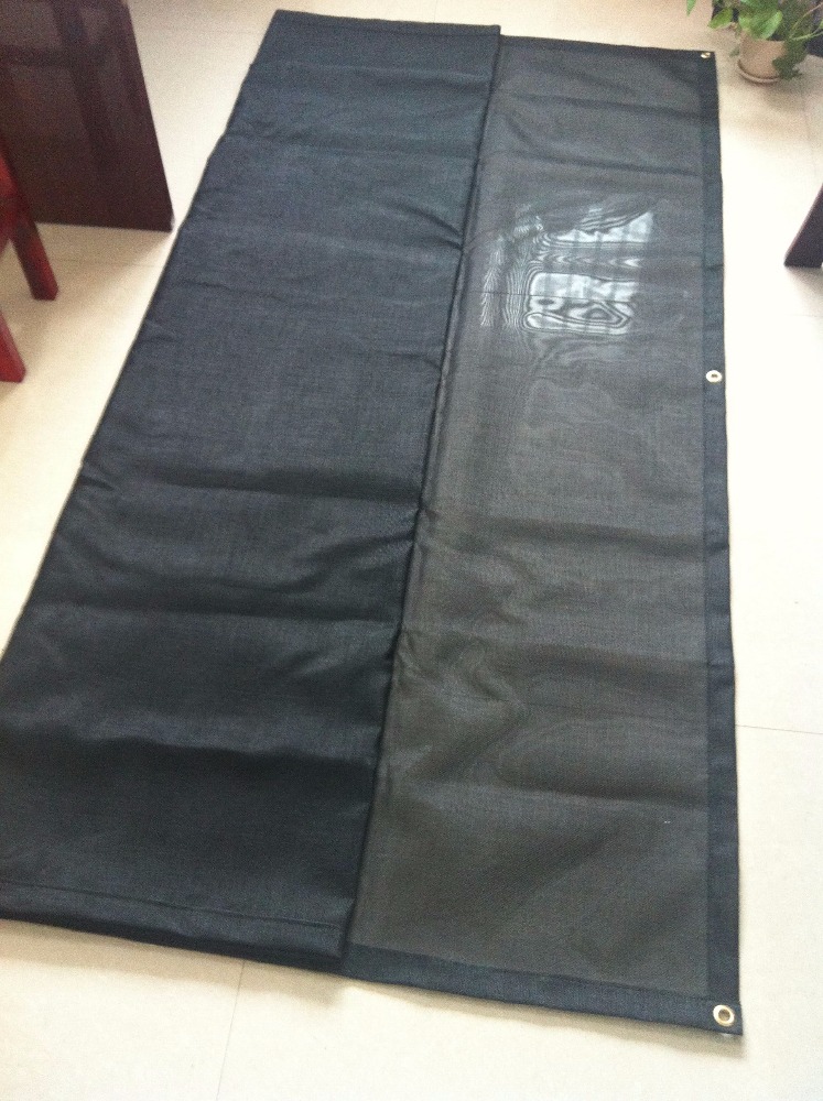 High quantity black pvc tarpaulin fabric mesh pvc coated PVC truck cover fabric