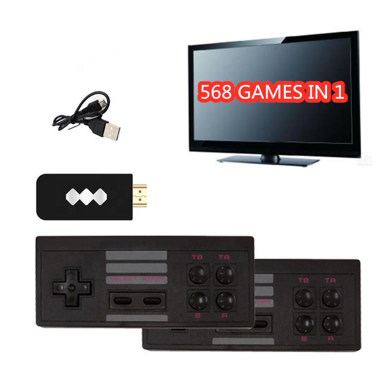 Лучшая игровая консоль 2019 u-box, беспроводная консоль 8 бит с 568 играми, без повторов, с HD выходом, игровая консоль Soulja boy