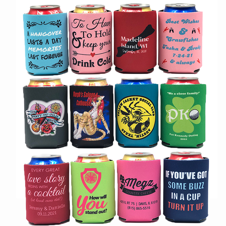 Make Your Own Foam Beer Holder 4MM Custom Beer Holder Sublimation Printing Foam Can Cooler
