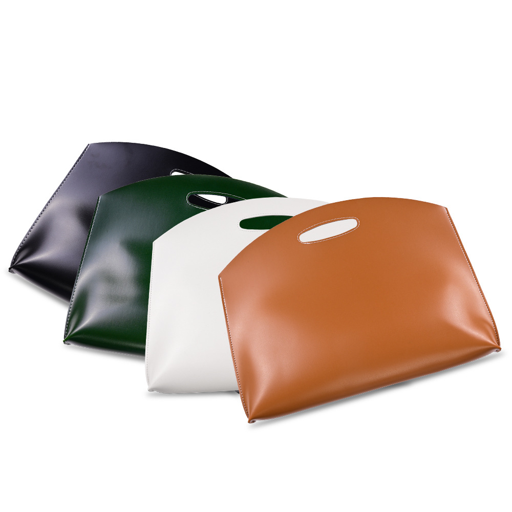 luxury custom logo high quality PU leather notebook bag computer storage handbag brown laptop bags