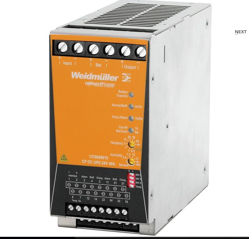 Weidmuller 1370040010 CP DC UPS 24V 40A блок управления UPS
