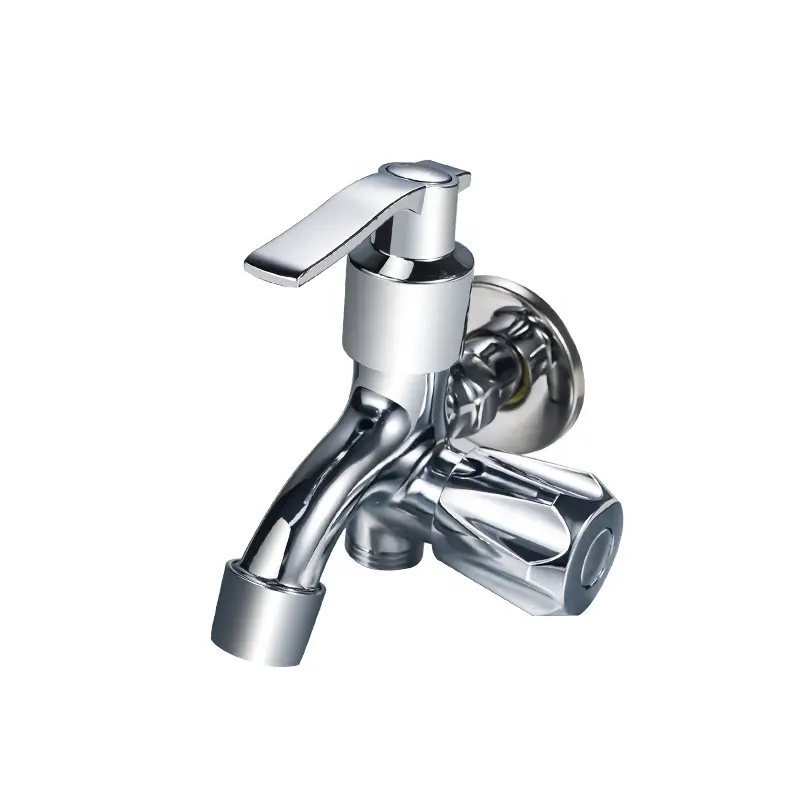 Top Quality Wall Mount Faucet Plating Dual Handle Faucet Single Handle Zinc Alloy Body Faucets