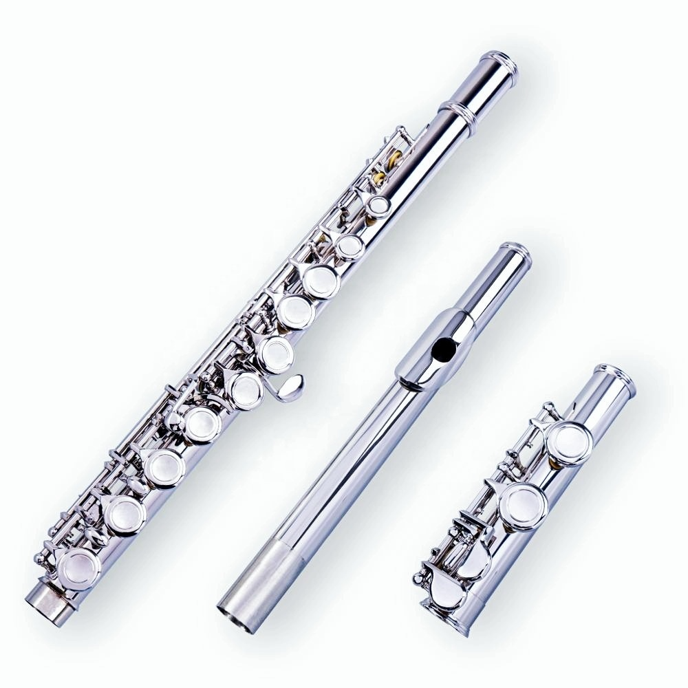 16 Holes Closed Hole Flute C Key Flutes Woodwind Instrument Cupronickel Silver Plated Concert
