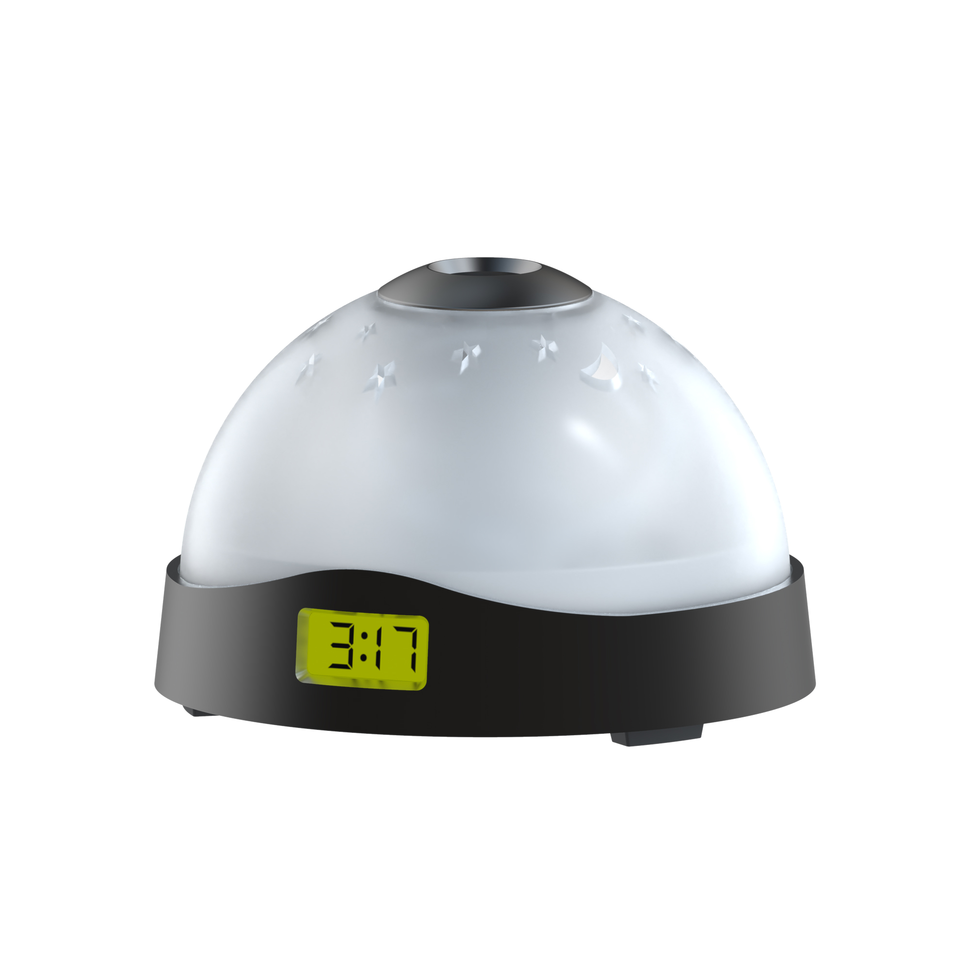 BSCI Audited Aura LED Projection Clock with Wake up Light Colorful Star Sky Projector Alarm Clock for Kids Home Decor Gifts
