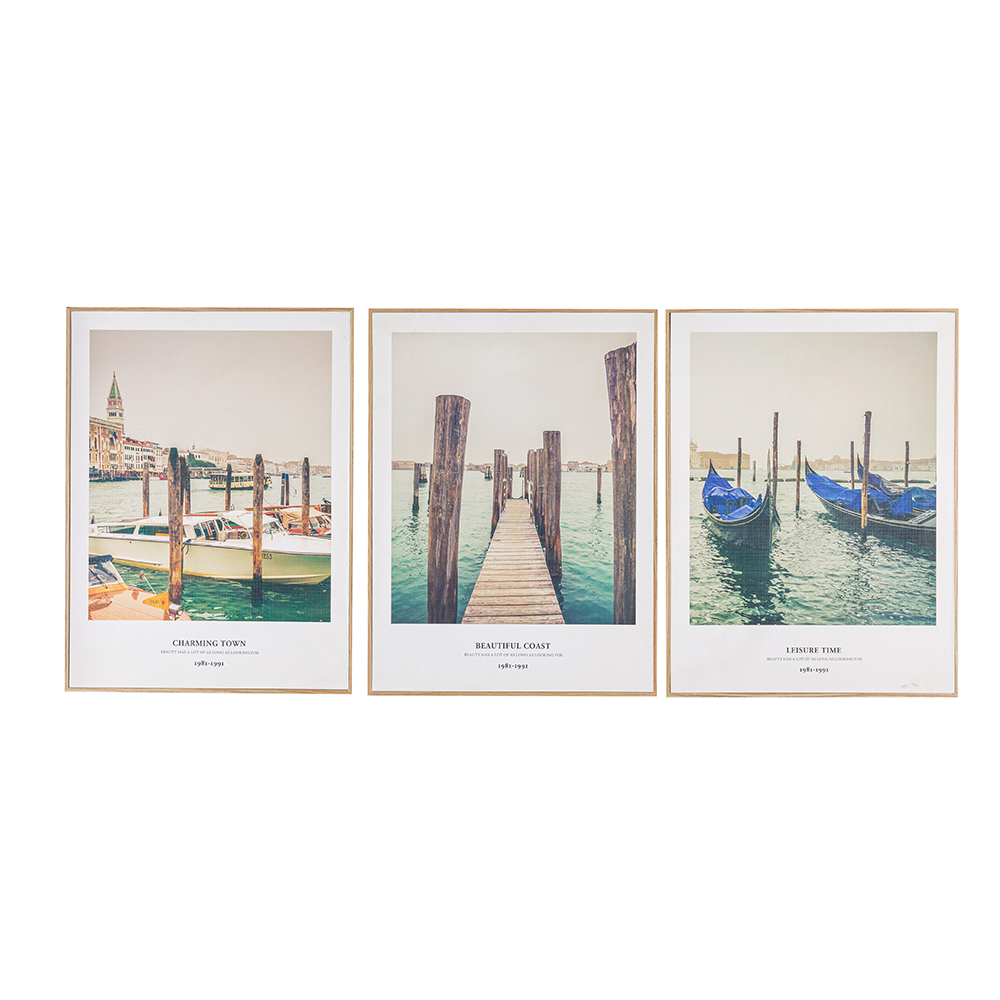 Customized Color wall hanging photo frames decorative wall picture sets