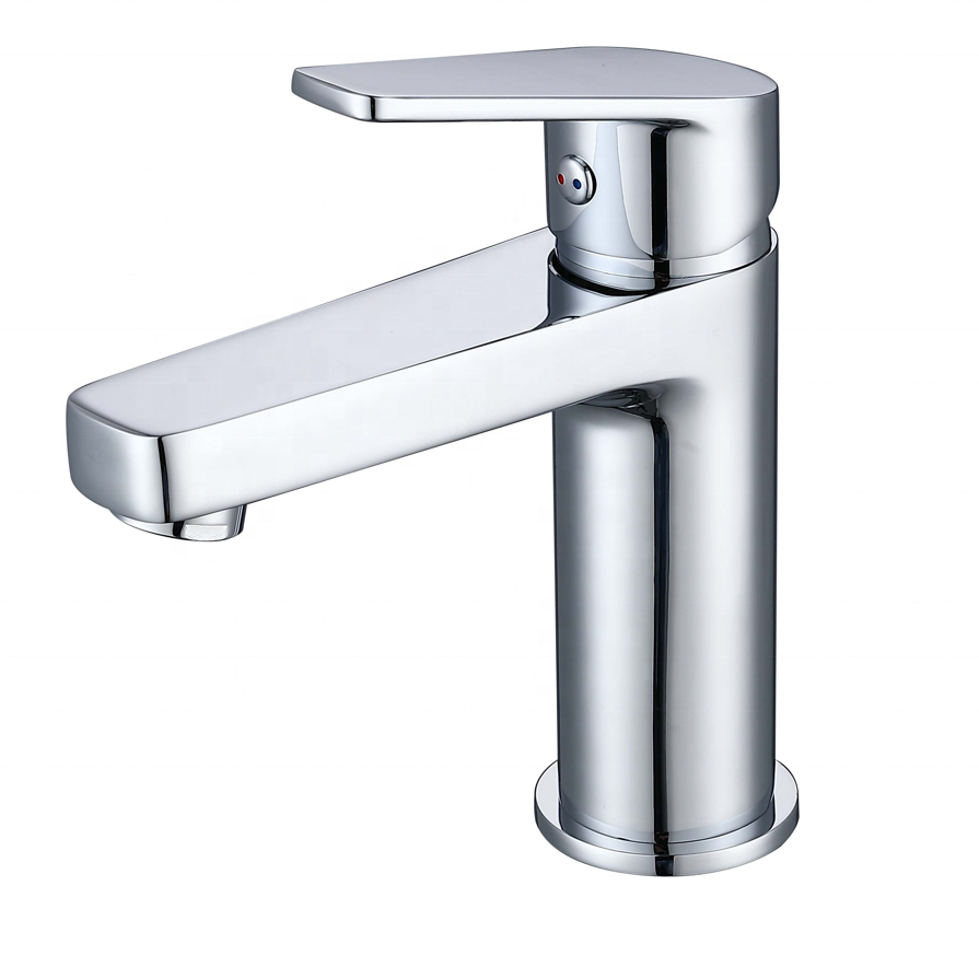 Modern Sanitary Ware Hot Cold Brass Water Tap Faucet Wash Basin Mixer Competitive Price Sale black or chrome Body OEM