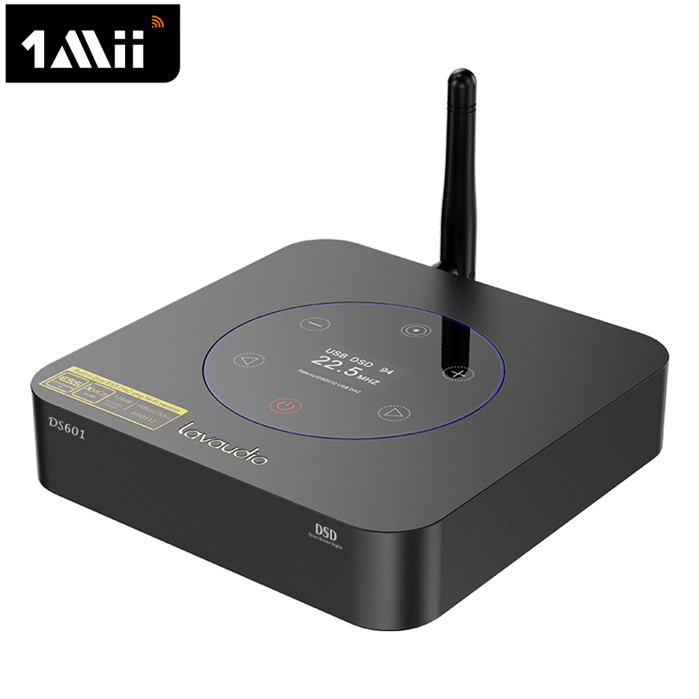 1Mii DS601 HiFi Audio DAC ESS9038Q2M XMOS XU208 Chips, Blue tooth 5.0 LDAC Audio Receiver, DSD512 PCM32Bit/768Khz