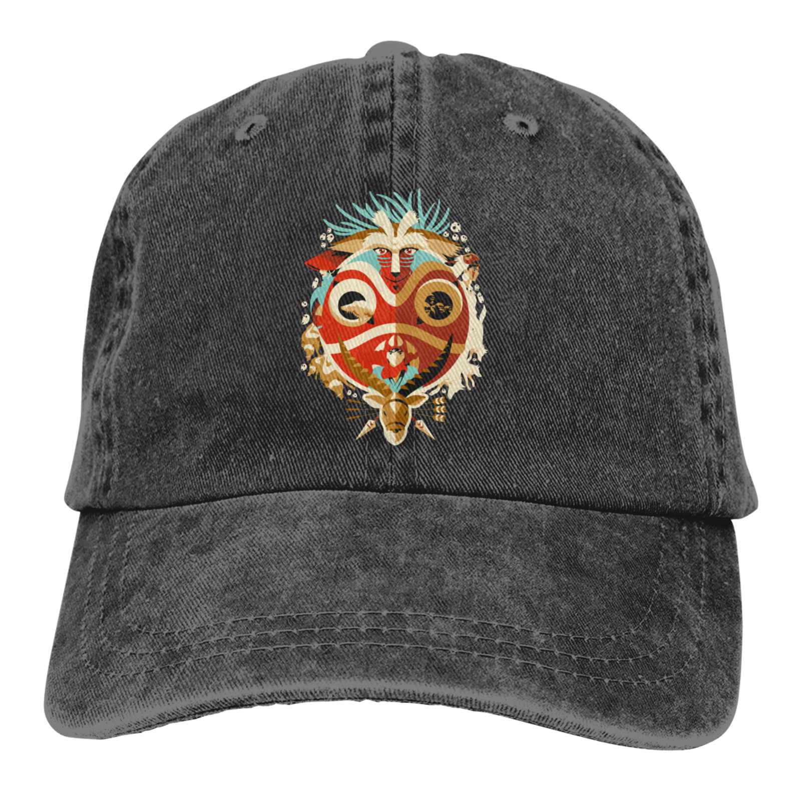 Принцесса Mononoke дней богов и демонов мужские и женские ковбойские кепки шляпы без козырька распродажа газетчика дизайнерские велосипедные кепки на заказ быстросохнущие