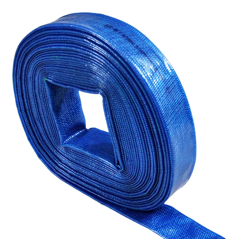 High pressure blue 2 inch lay flat irrigation water garden pool discharge hose