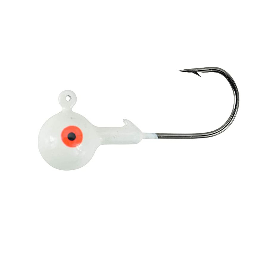 JH02 8 Size Metal head jig luminous jig head weight Fish hook customization bulk jig head hook
