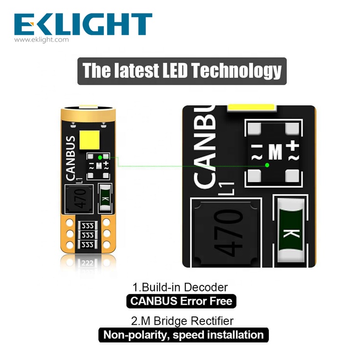 3030SMD Canbus 400lm high brightness W5W T10 194 auto led bulb 921 White red amber interior truck map car led light