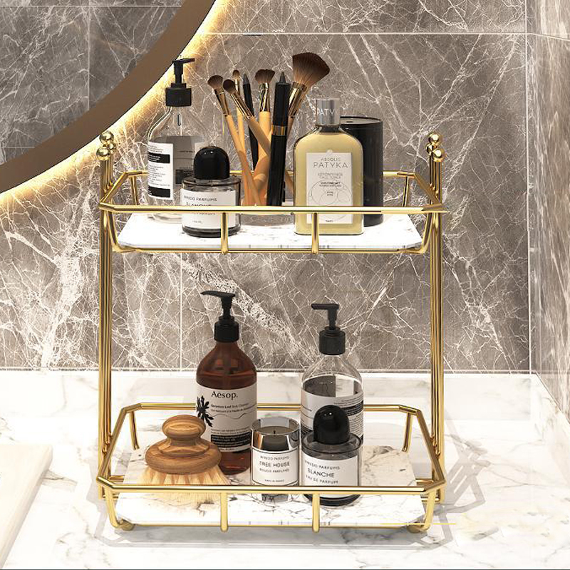 Multi-function Ceramics Cosmetic Organiser Makeup Shelf Cupboard Bathroom Cosmetics Brush Storage Rack