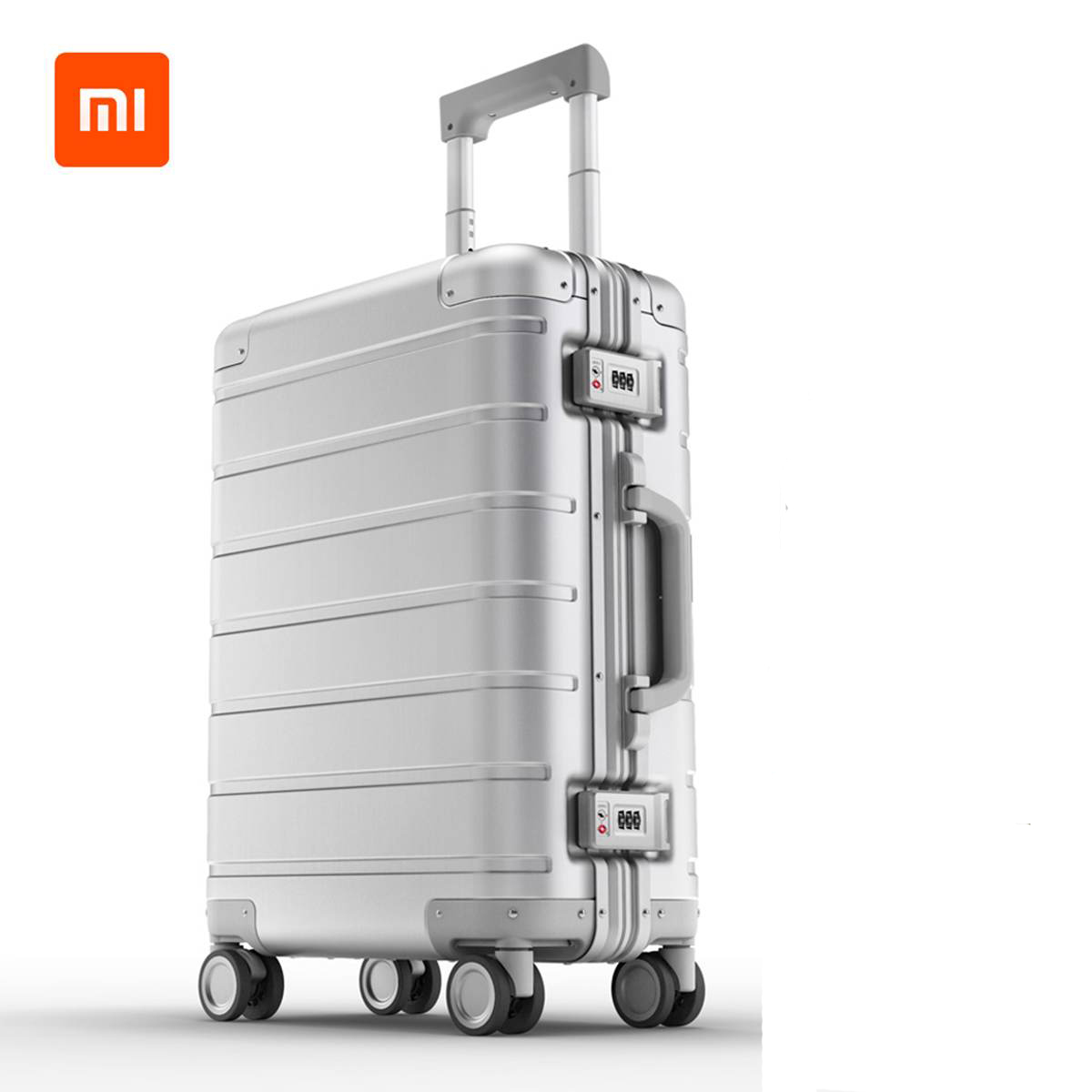 Хорошее Качество Xiaomi 90 points 90fun металлический багаж для путешествий 20 "чемодан 20 дюймов серебристого цвета на колесиках