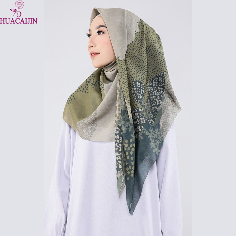 Элегантный индивидуальный шифон креп 114*114 см Tudung Bawal Малайзия