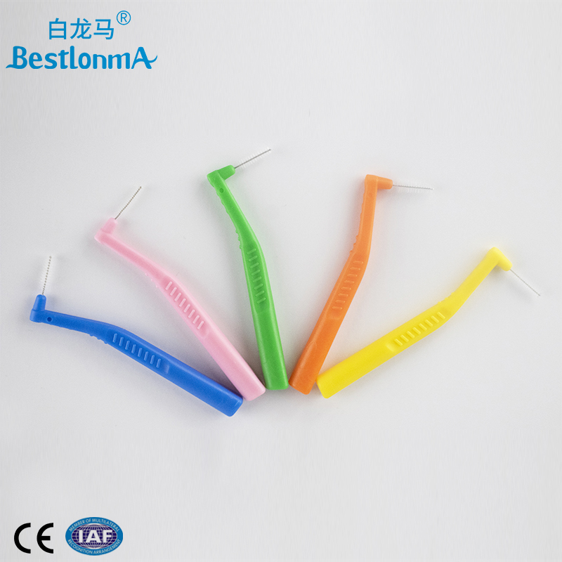 High quality Factory Price Angled Short Handle Eco Friendly Interdental Brush