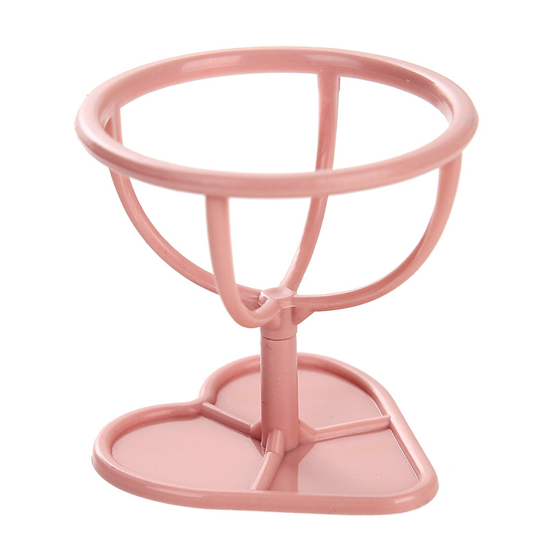 Storage rack for ladies' makeup sponge powder puff