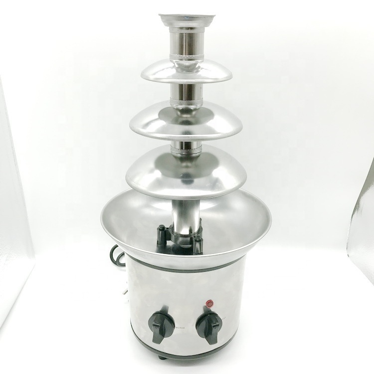 Custom logo304 stainless steel household and commercial wedding 3 tier chocolate fountain