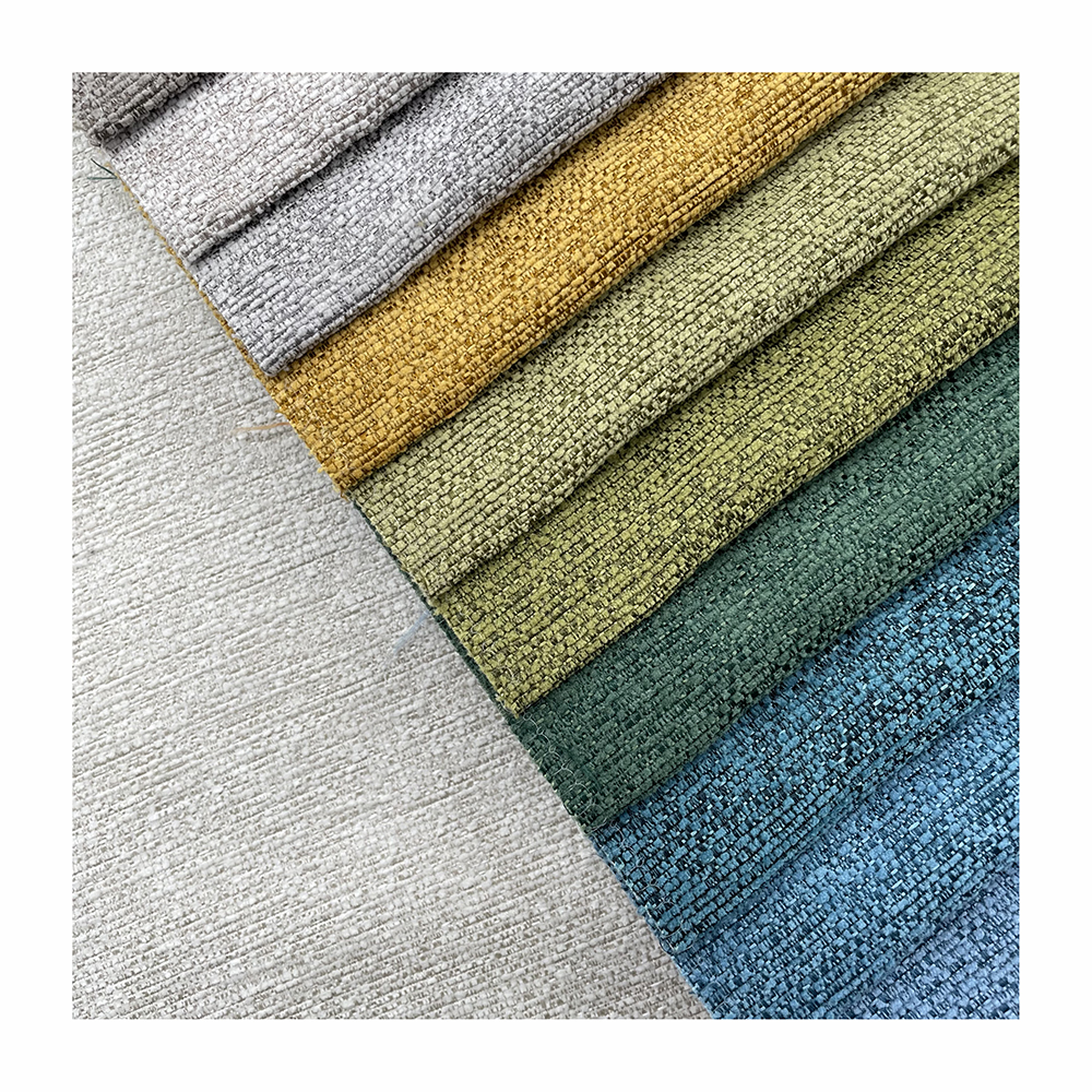 2023 New Popular very soft colorful plain dyed fabric wholesale comfortable upholstery sofa cushion cover fabric
