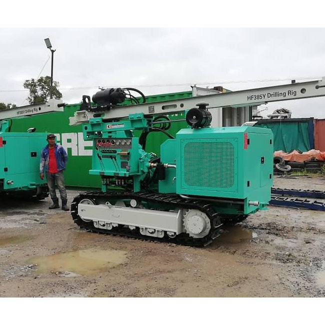 High Quality HF385Y Multifunctional Crawler 90-400mm Drill Rig Hydraulic Photovoltaic Drilling Rig