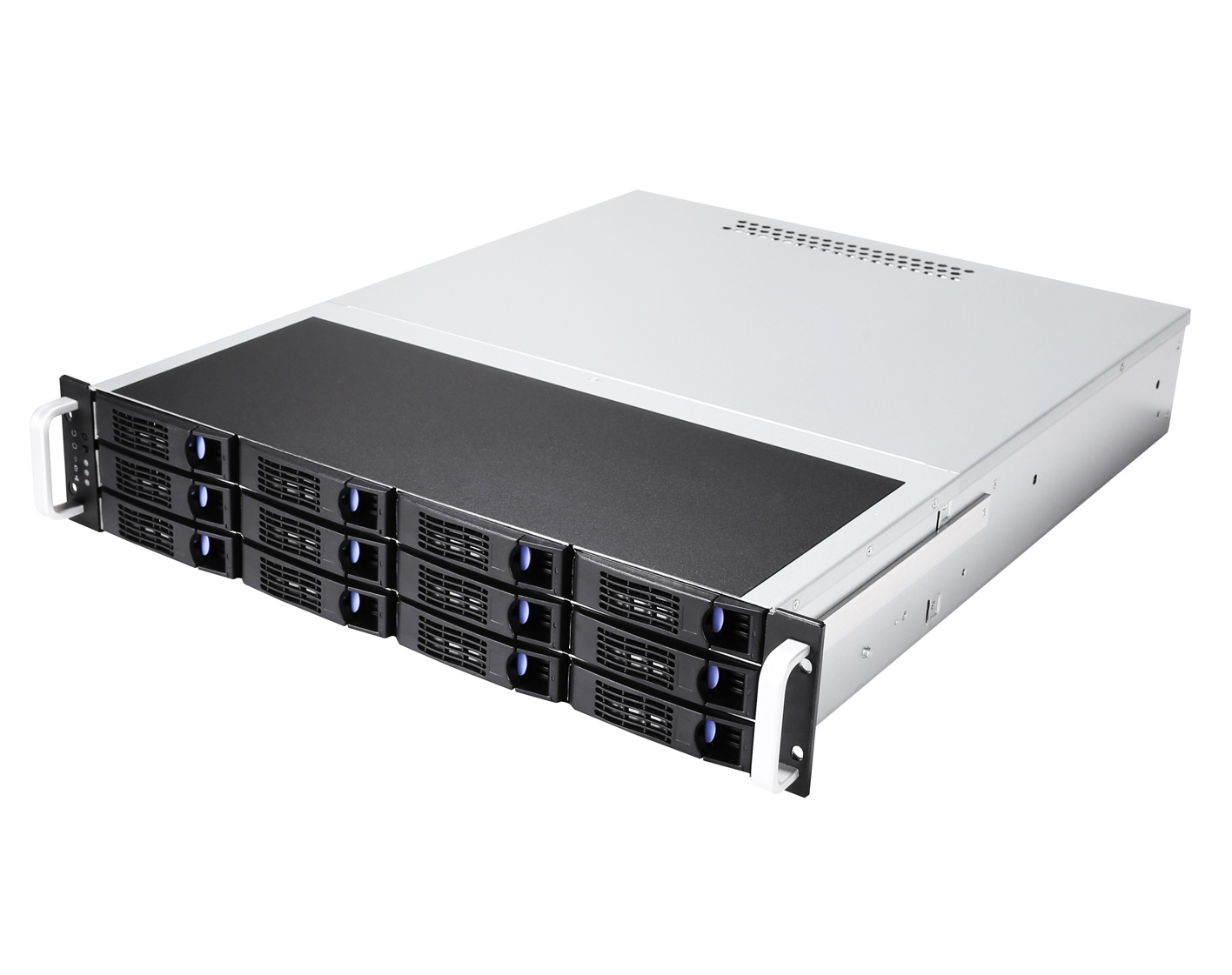 DAOHE S1012 19 дюймов 12 отсеков Горячая замена короткий глубокий корпус сервера поддержка 2u избыточный источник питания