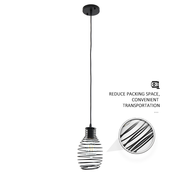 Nordic Art Iron Vintage Hanging Lamp Restaurant Home Hotel Decorative Pendant Light Lustre