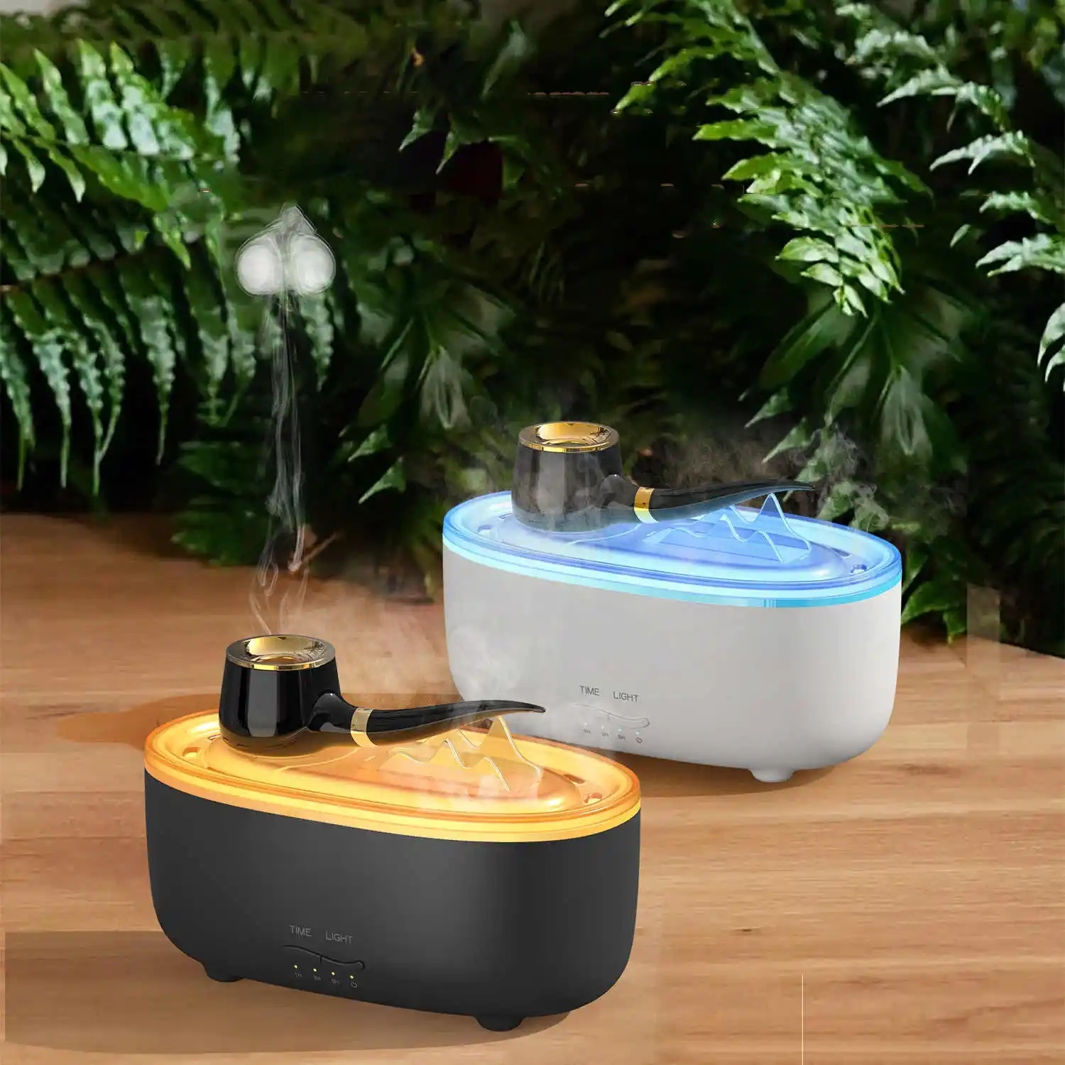 New OEM smoke ring aromatherapy Cool Mist Mini Aroma Essential Oil Diffuser gift electronic pipe jellyfish spray humidifier