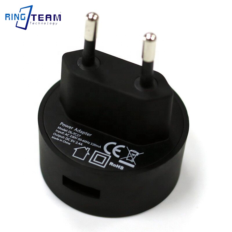Round Head 5V2.4A EU European Standard USB Wall Charger for Mobile Phones Cameras Tablets and Other Mobile Devices