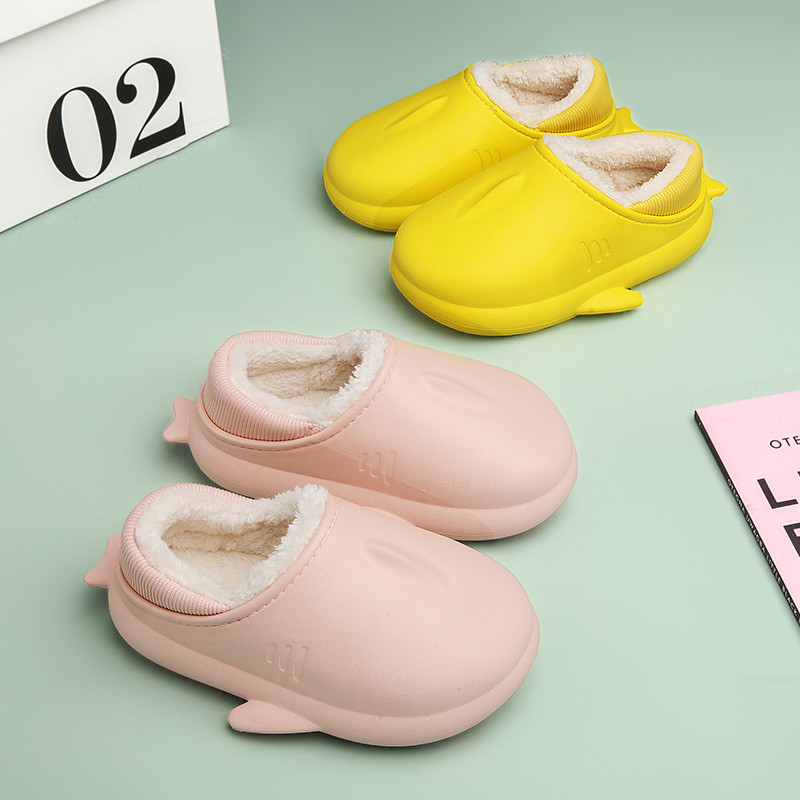 kids fur slippers winter warm bedroom home house indoor plush slides 2021 wholesale animal shape
