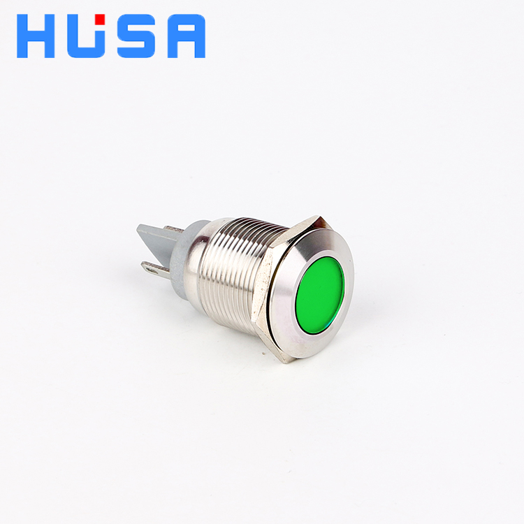 19mm Panel Mounted waterproof Metal LED Indicator with Screw feet or pins 12V 24V 220V LED red green blue yellow white