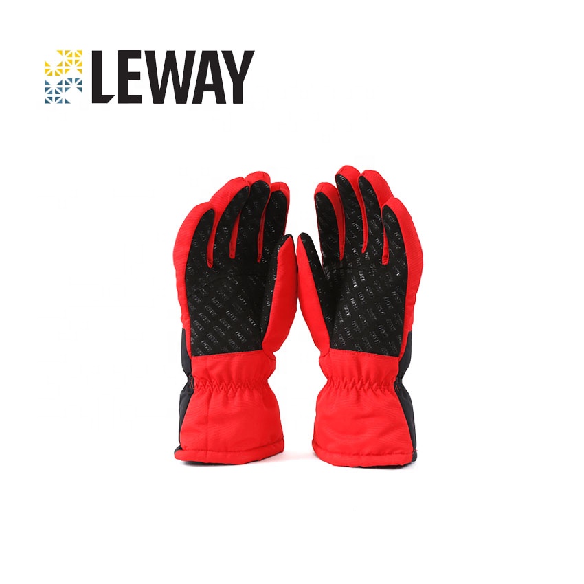 LEWAY Wholesale High Quality Climbing Skiing Waterproof Sports Ski Glove Battery Powered Heated Gloves
