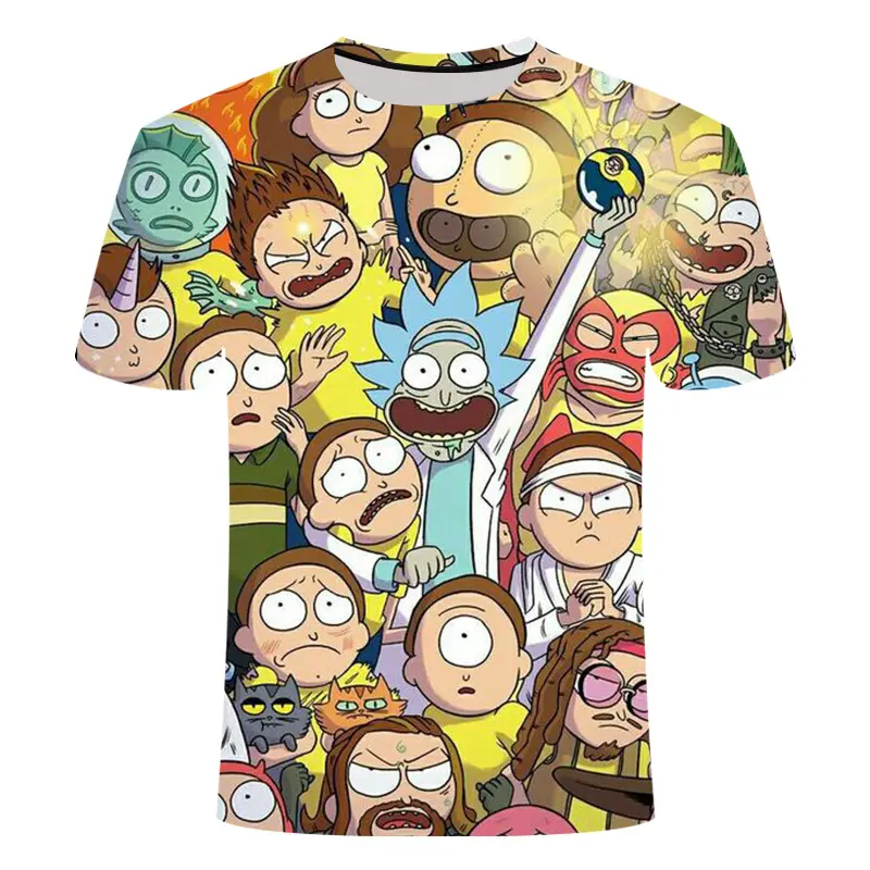 2020 fashion custom anime shirt rick and morty shirts