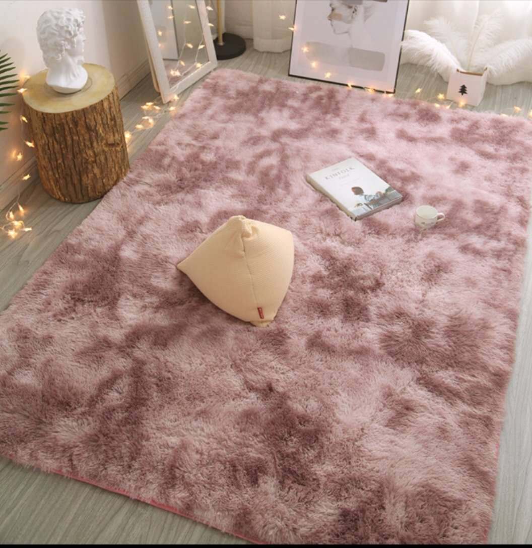 80*160cm Tie Dye Faux Fur Floor washable Large Area Rug Rugs Carpet Carpets for Living room