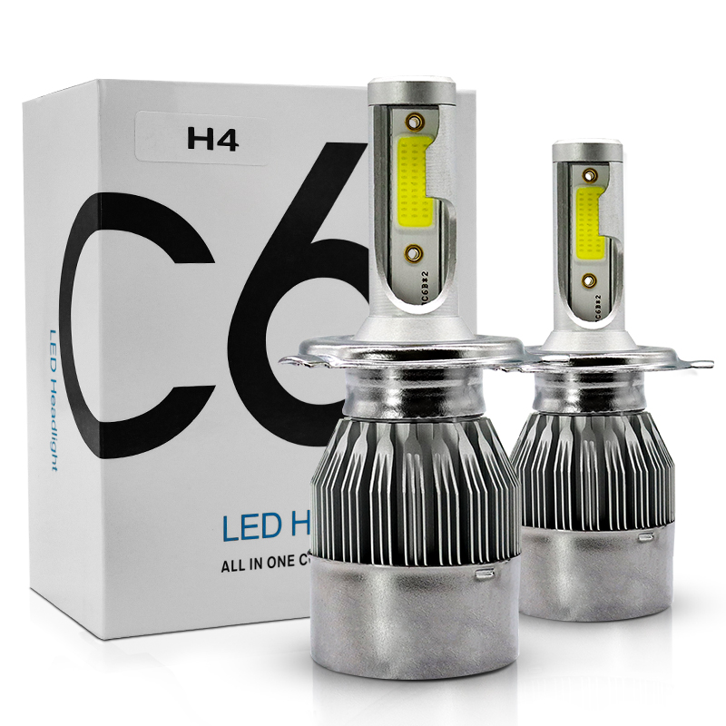 Оптовая продажа светодиодные автомобильные лампочки 12V COB H1 H3 9005 HB3 9006 HB4 H7 LED H4 C6 H11 Светодиодная лампа для фары