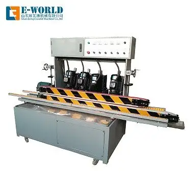 The latest technology Multi-function 4 motors Straight Line Glass Edging Machine/Glass Edging Beveling Machine