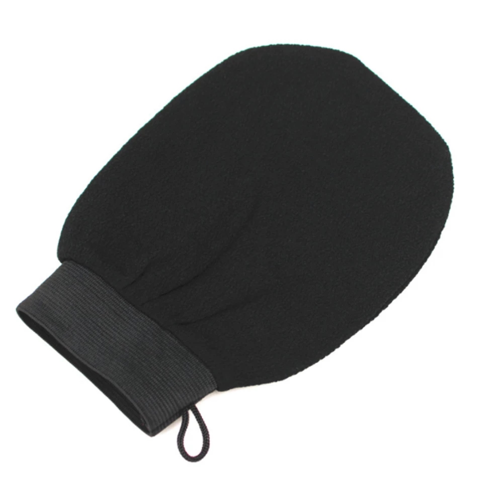 HCS High Quality 1 PC Magic Black Exfoliator Bath Hand Mat Body Cleaning Scrub Mitt Rub Dead Skin Removal Shower Spa Massage