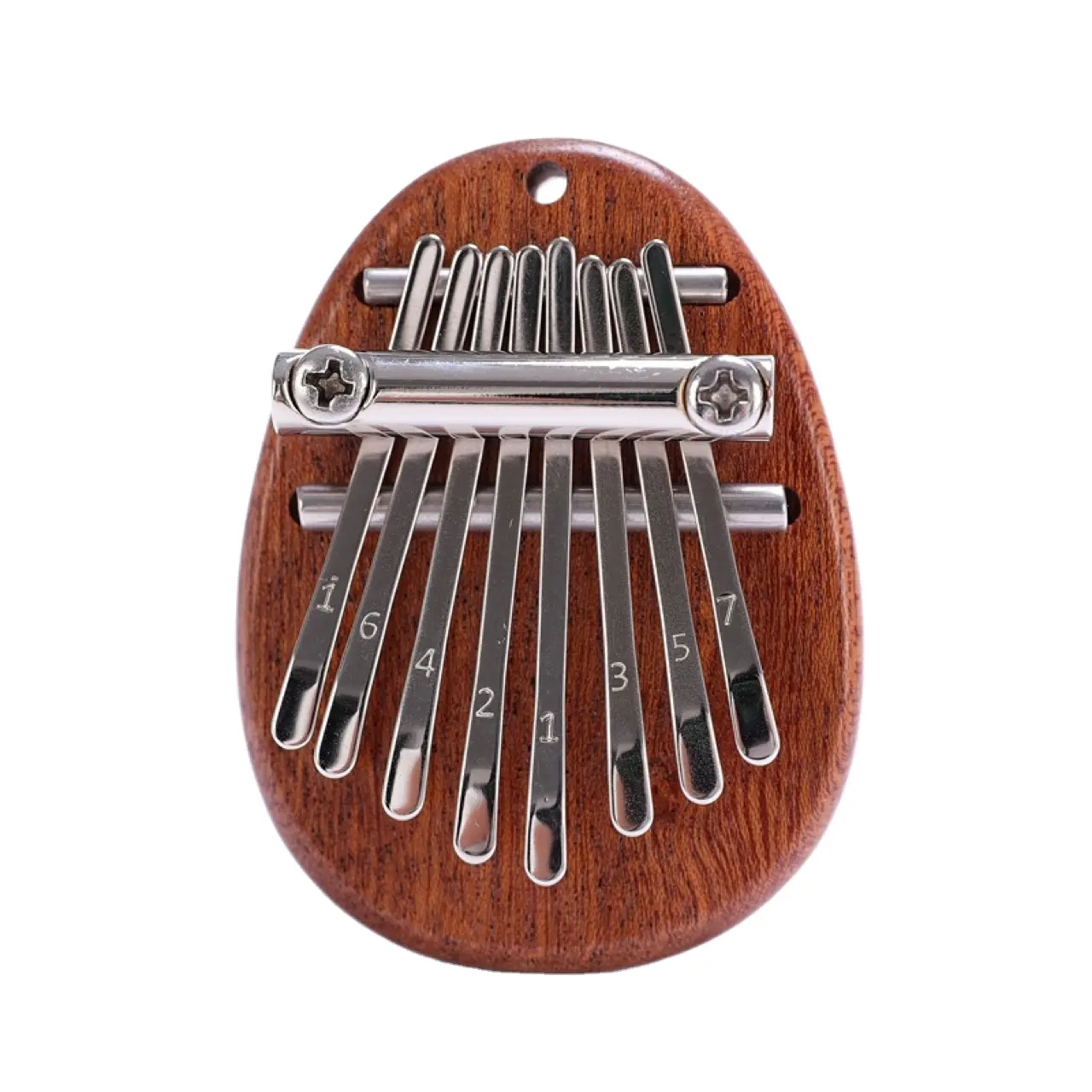 Portable Marimba Musical Thumb Piano with Lanyard Solid Wood 8 Keys Finger Piano Mini Kalimba Thumb Piano