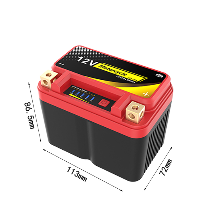12,8 v Lifepo4 12v перезаряжаемый литий-ионный стартовый аккумулятор мотоцикла