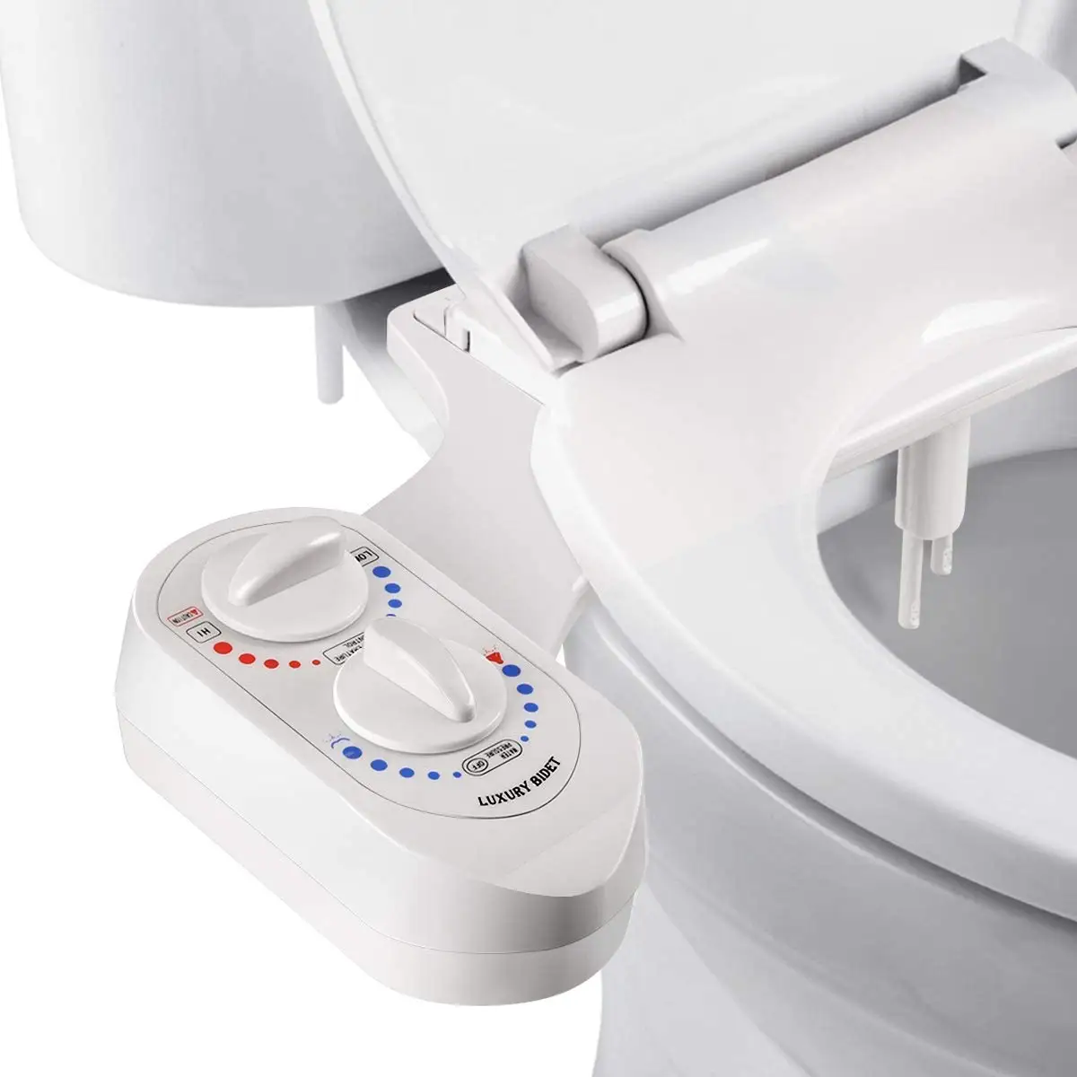 Toilet Seat Bidet Attachment Warm And Cold Water Bidet Dual Nozzle Toilet Bidet Self Cleaning Nozzle