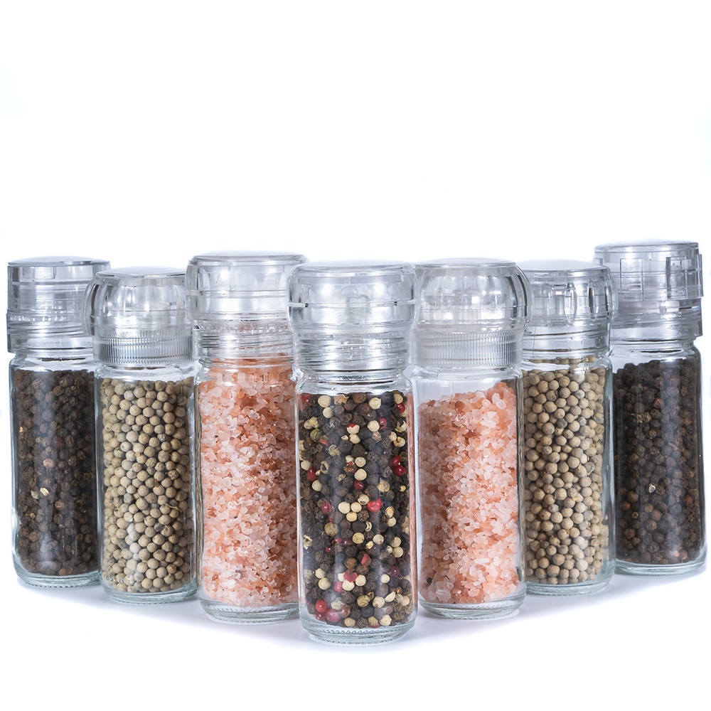 Kitchen 100ml spice jar frasco de especias salt pepper mill grinder molinillosl de sal y pimiento Molinillo de pimienta